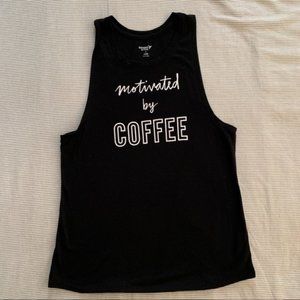 Small Old Navy Active Motivated by Coffee Tank Top